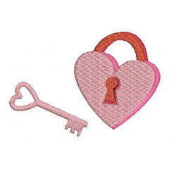 Stickdatei - Herz Schloss